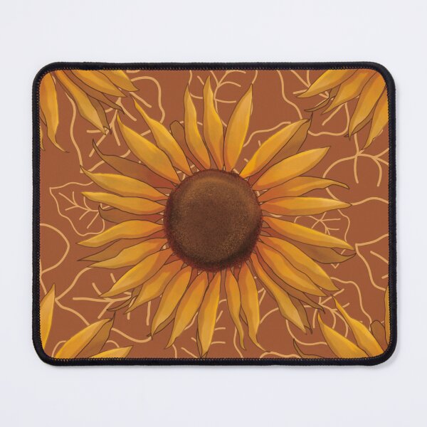 Item preview, Autumnal sunflower - burnt sienna designed and sold by OhNoNotAgain42.