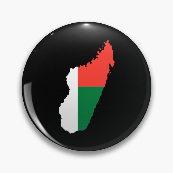 Artikelvorschau, Flagge in Form von Madagaskar MG entworfen und verkauft von shitpostee.