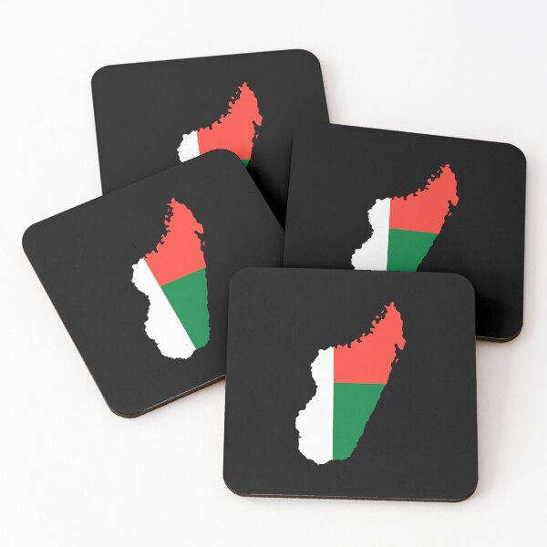 Item preview, Madagascar Shaped Flag MG designed and sold by shitpostee.