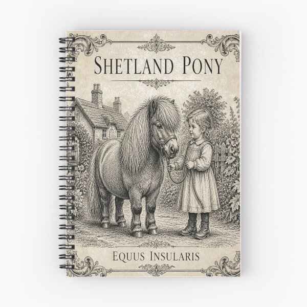 Item preview, Shetland Pony Ivory Vintage Equestrian Art designed and sold by SunnyDesign82.