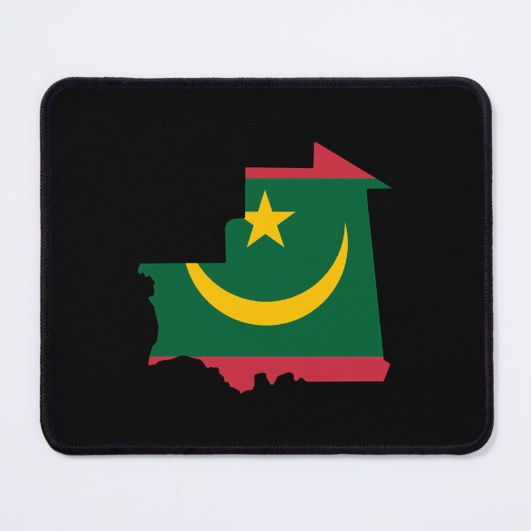 Item preview, Mauritania Shaped Flag MR designed and sold by shitpostee.