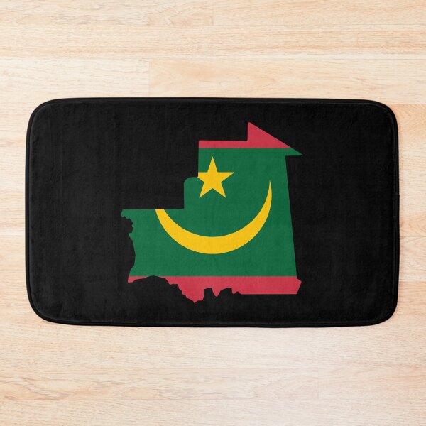 Item preview, Mauritania Shaped Flag MR designed and sold by shitpostee.