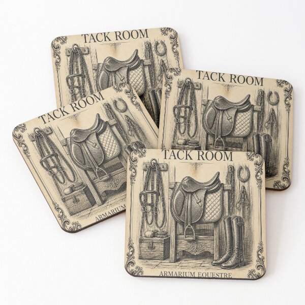 Item preview, Tack Room Ivory Vintage Equestrian Art designed and sold by SunnyDesign82.