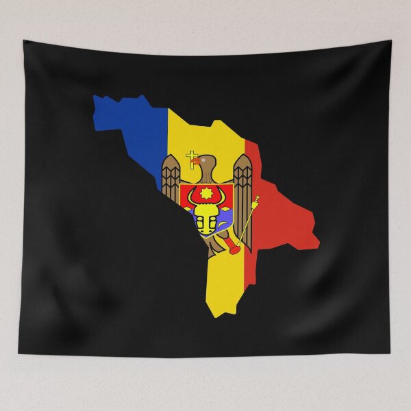 Item preview, Moldova Shaped Flag MD designed and sold by shitpostee.