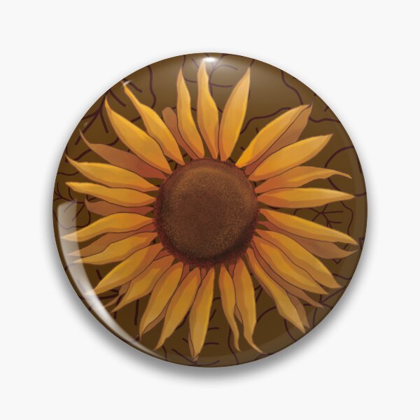 Item preview, Autumnal sunflower - warm Earth brown designed and sold by OhNoNotAgain42.