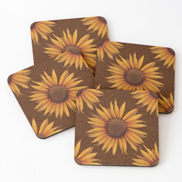 Item preview, Autumnal sunflower - warm Earth brown designed and sold by OhNoNotAgain42.