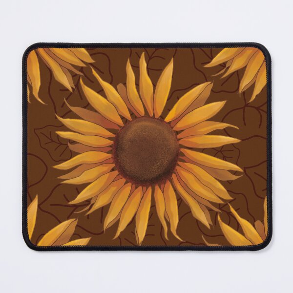 Item preview, Autumnal sunflower - warm Earth brown designed and sold by OhNoNotAgain42.