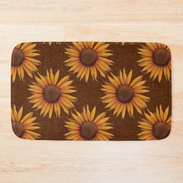 Item preview, Autumnal sunflower - warm Earth brown designed and sold by OhNoNotAgain42.
