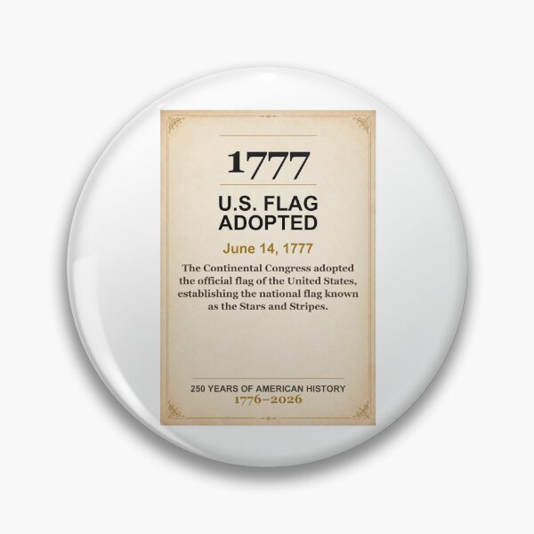Item preview, America 250 | U.S. Flag Adopted | 1777 designed and sold by ariksworld.