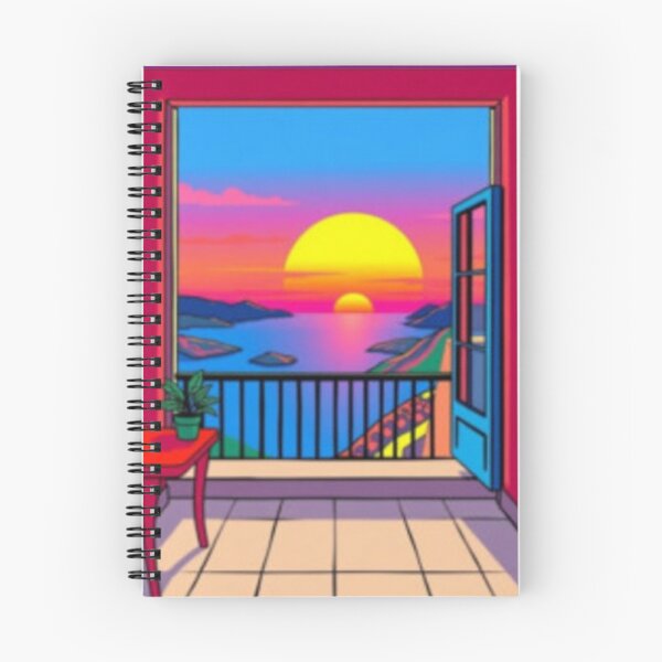 Item preview, Colorful Village Street at Night designed and sold by ScenicDoors.