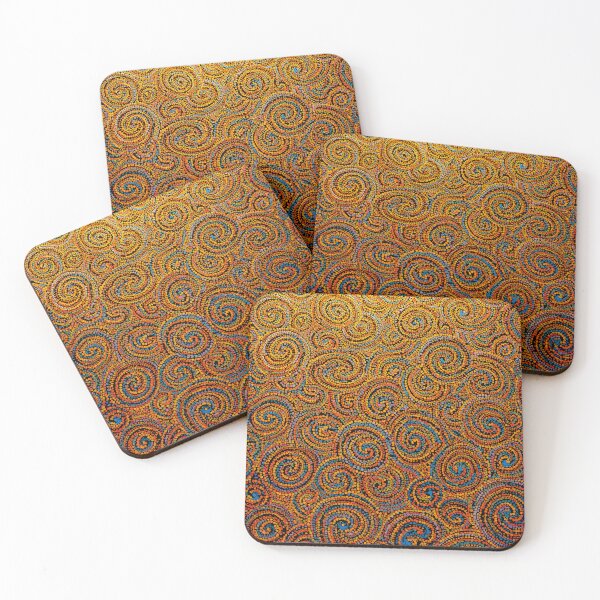 Item preview, Aboriginal Inspired Dot Art - Colorful Circulars Pattern designed and sold by GrinGalore.