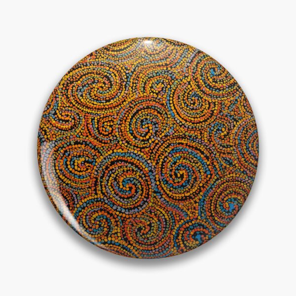 Item preview, Aboriginal Inspired Dot Art - Colorful Circulars Pattern designed and sold by GrinGalore.