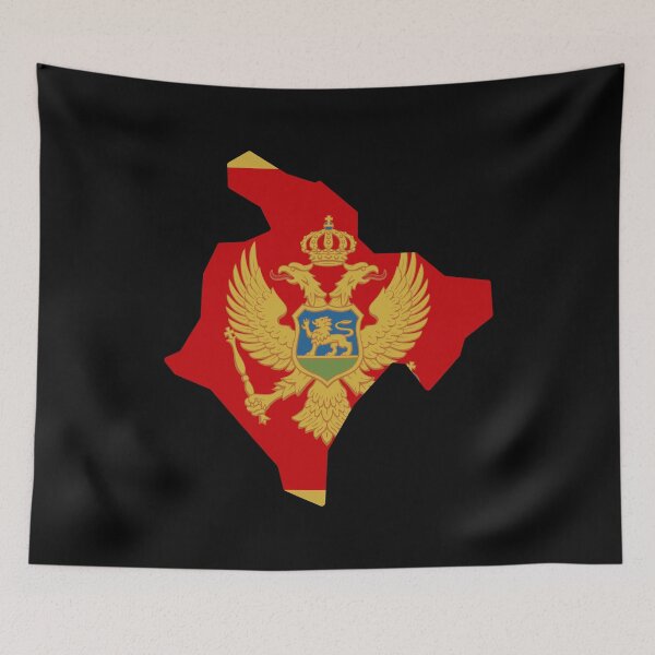 Item preview, Montenegro Shaped Flag ME designed and sold by shitpostee.