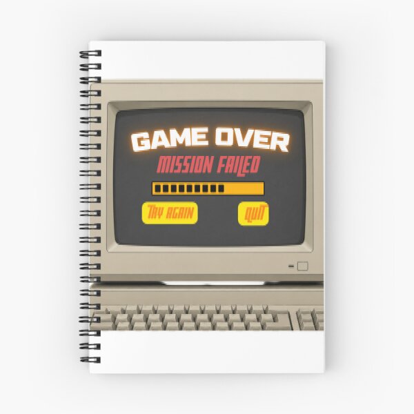 Item preview, Game Over Mission Failed - Retro PC Arcade Aesthetic designed and sold by DesignZeoxsyArt.