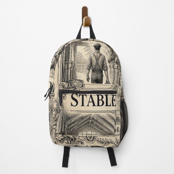 Item preview, Stable Morning Ivory Vintage Equestrian Art designed and sold by SunnyDesign82.
