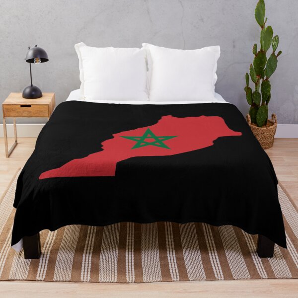 Item preview, Morocco Shaped Flag MA designed and sold by shitpostee.