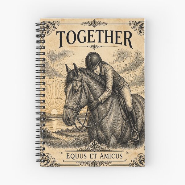 Item preview, Horse and Rider Sunset Ivory Vintage Art designed and sold by SunnyDesign82.