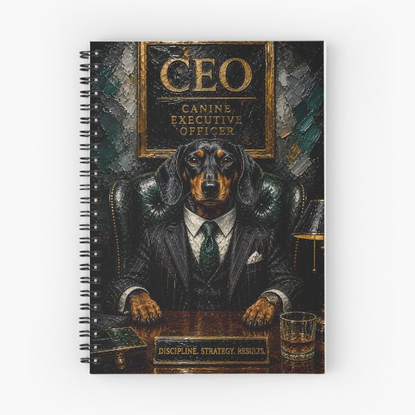Item preview, Dark Mood Business Suit Dachshund Art designed and sold by Vista Atelier.