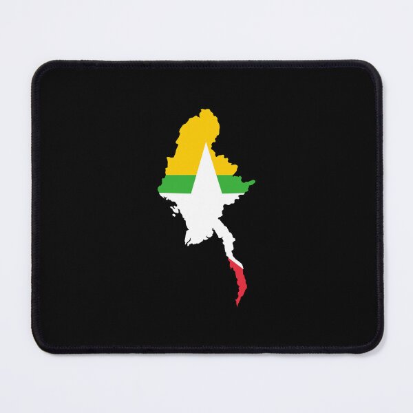 Item preview, Myanmar Shaped Flag MM designed and sold by shitpostee.