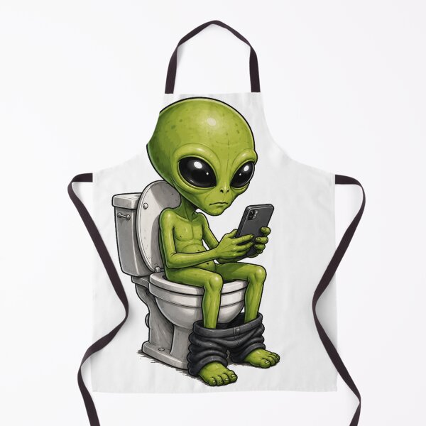 Item preview, Alien on the toilet designed and sold by Brejko.