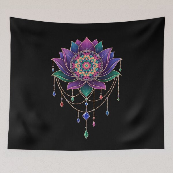 Item preview, Spirituality Sacred Geometry Lotus Flower Zen designed and sold by LuminOrb.