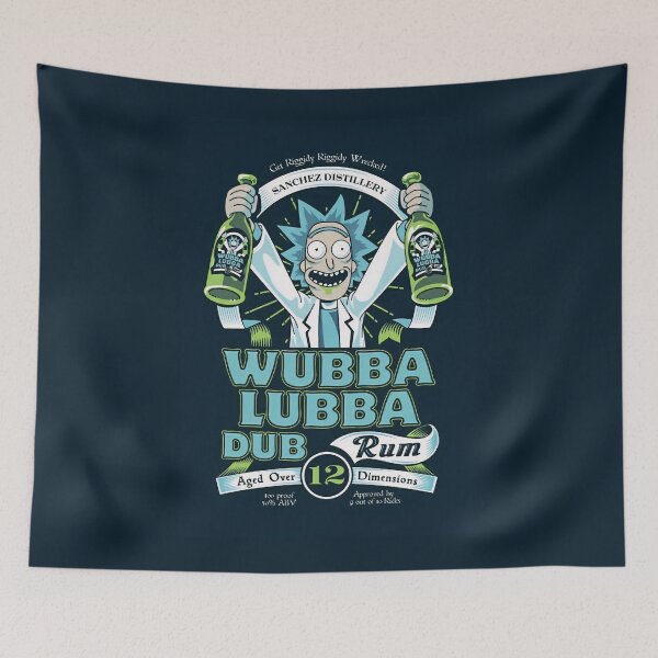 Item preview, Rick and Morty Wubba Lubba Dub Dub Funny Vintage Design designed and sold by PosterFuel.