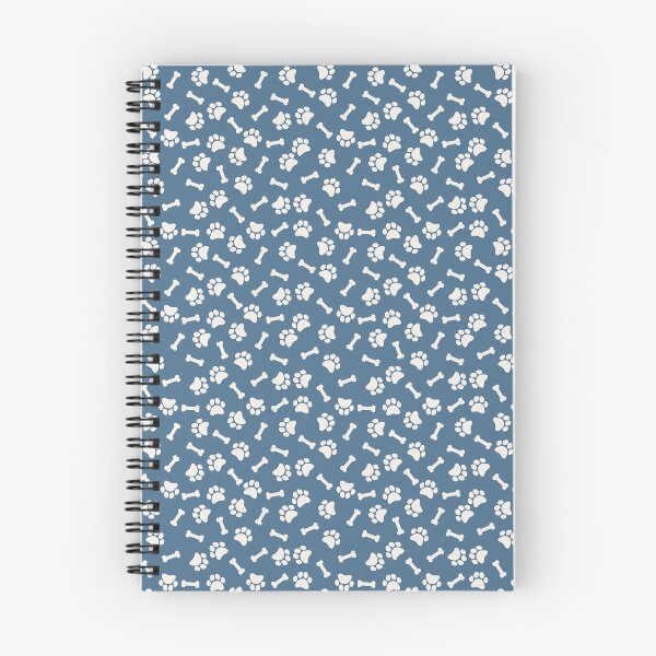 Item preview, Blue And Cream Dog Paw And Bone Pattern designed and sold by pattern-archive.