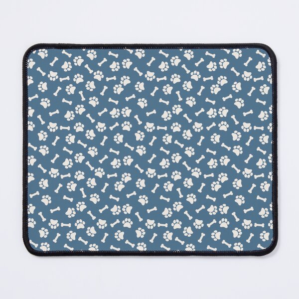 Item preview, Blue And Cream Dog Paw And Bone Pattern designed and sold by pattern-archive.