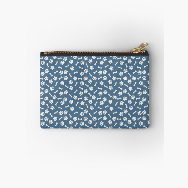 Item preview, Blue And Cream Dog Paw And Bone Pattern designed and sold by pattern-archive.