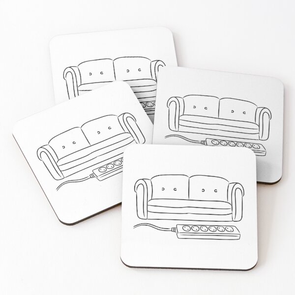 Item preview, A power strip hidden under a couch cushion designed and sold by rasagamastore.