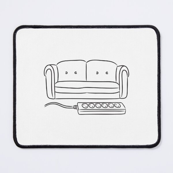 Item preview, A power strip hidden under a couch cushion designed and sold by rasagamastore.
