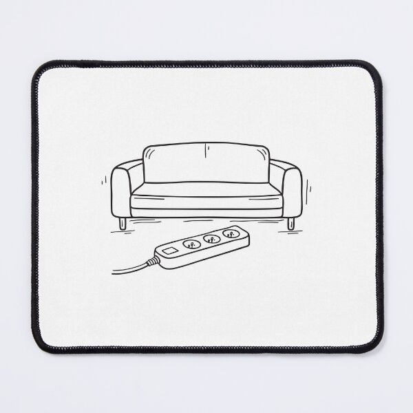 Item preview, A plug extension placed beneath a sofa cushion designed and sold by rasagamastore.