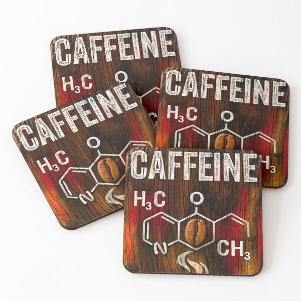 Item preview, Coffee Caffeine Structure and Hot Beverage Art designed and sold by Artessie.