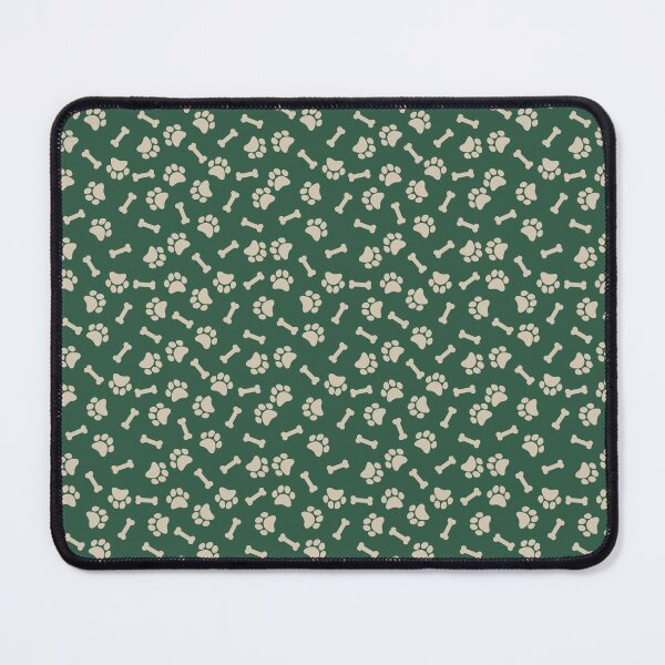 Item preview, Green And Sand Dog Paw And Bone Pattern designed and sold by pattern-archive.