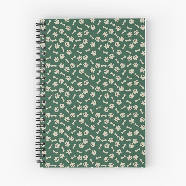 Item preview, Green And Sand Dog Paw And Bone Pattern designed and sold by pattern-archive.