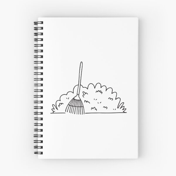 Item preview, A garden rake leaning next to dense shrubbery in the backyard designed and sold by rasagamastore.