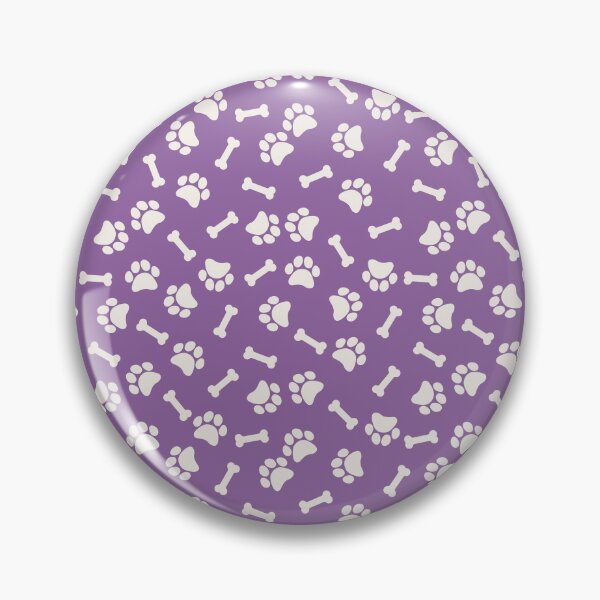 Item preview, Purple And Cream Dog Paw And Bone Pattern designed and sold by pattern-archive.