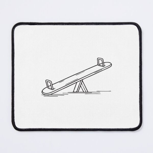 Item preview, A playground seesaw sloping to one side designed and sold by rasagamastore.