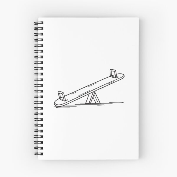 Item preview, A playground seesaw sloping to one side designed and sold by rasagamastore.