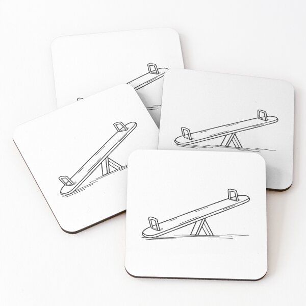 Item preview, A playground seesaw sloping to one side designed and sold by rasagamastore.