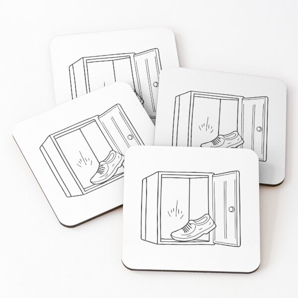 Item preview, A shoe wedged beneath a metal locker designed and sold by rasagamastore.