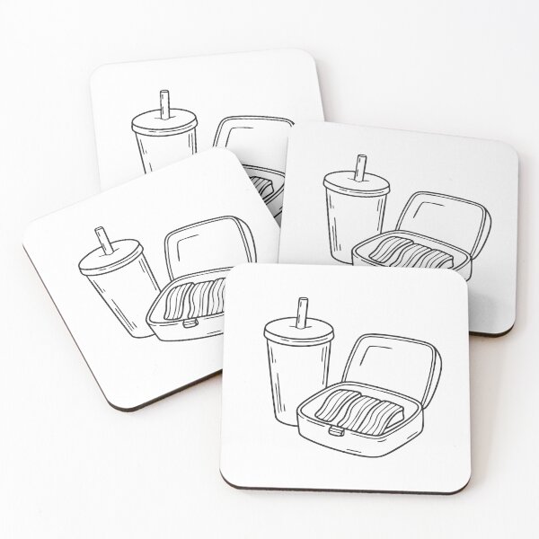 Item preview, A slice of unagi inside a lunchbox with a cold drink nearby designed and sold by rasagamastore.