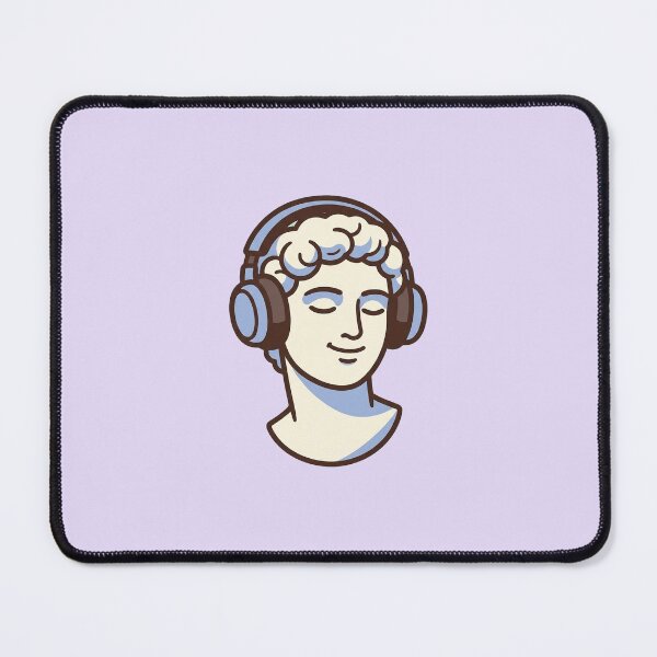 Item preview, Kawaii Greek Bust with Headphones designed and sold by Castiora.