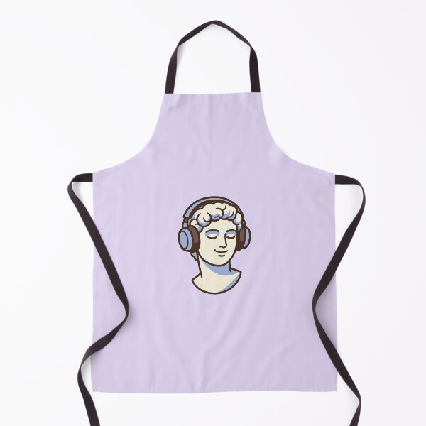 Item preview, Kawaii Greek Bust with Headphones designed and sold by Castiora.