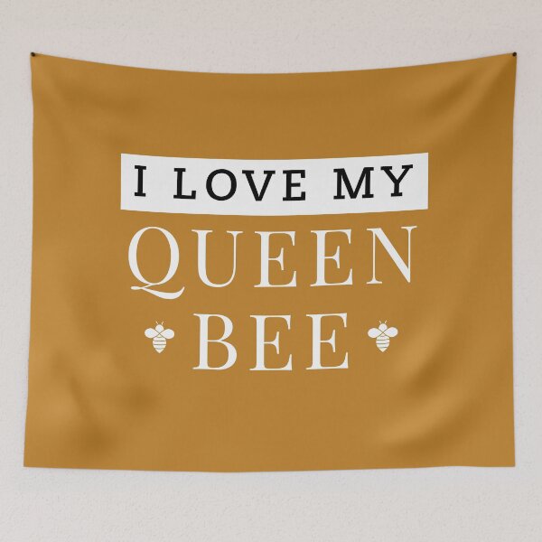Item preview, I Love My Queen Bee – Bold Beekeeping Typography Art for Hive Enthusiasts designed and sold by Hello Hobbies.