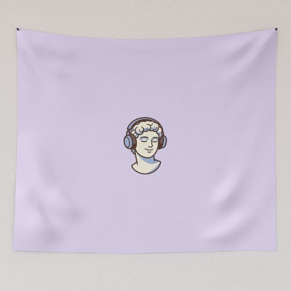 Item preview, Kawaii Greek Bust with Headphones designed and sold by Castiora.