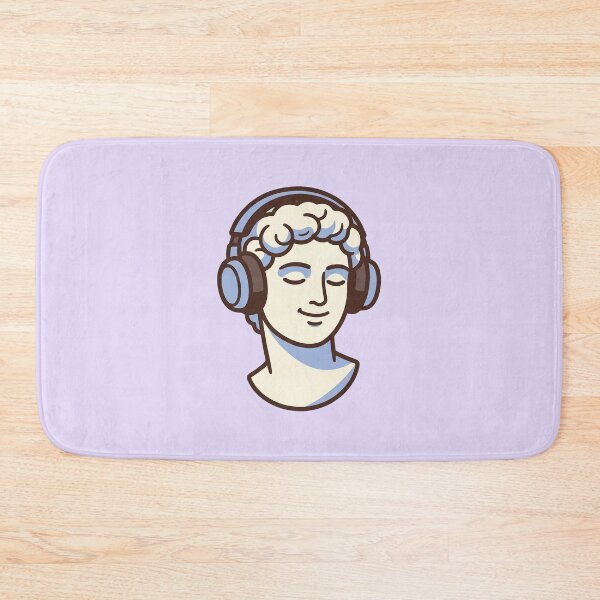 Item preview, Kawaii Greek Bust with Headphones designed and sold by Castiora.