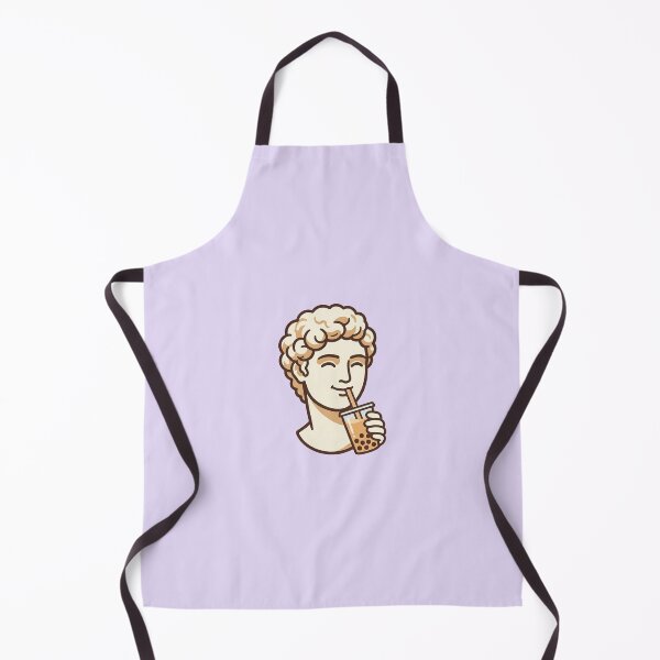 Item preview, Kawaii Greek Bust Sipping Boba Tea designed and sold by Castiora.