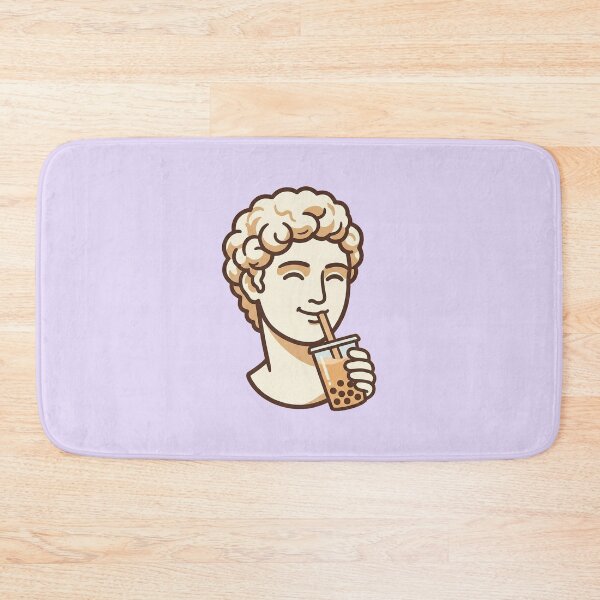 Item preview, Kawaii Greek Bust Sipping Boba Tea designed and sold by Castiora.