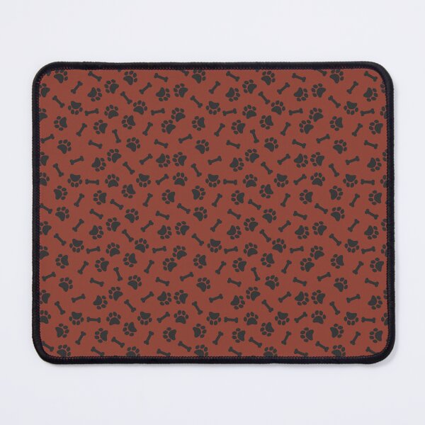 Item preview, Rust And Charcoal Dog Paw And Bone Pattern designed and sold by pattern-archive.